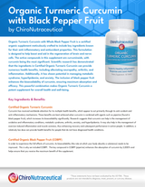 Organic Turmeric/Curcumin with Black Pepper Fruit