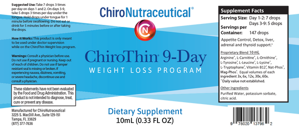 ChiroThin 9-Day Experience Kit