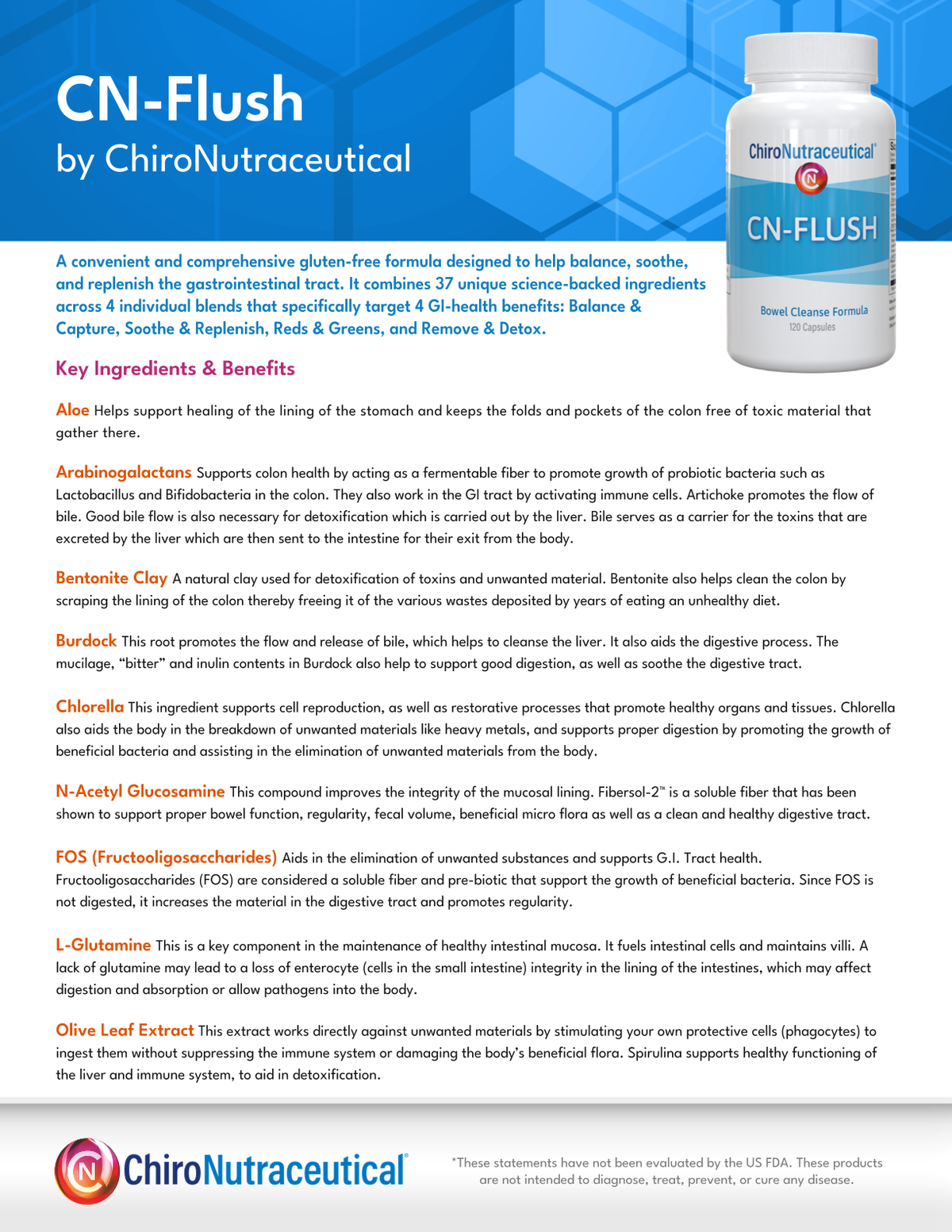 CN-Flush: GI Tract &amp; Colon Cleanse Support Formula – Shop ChiroThin
