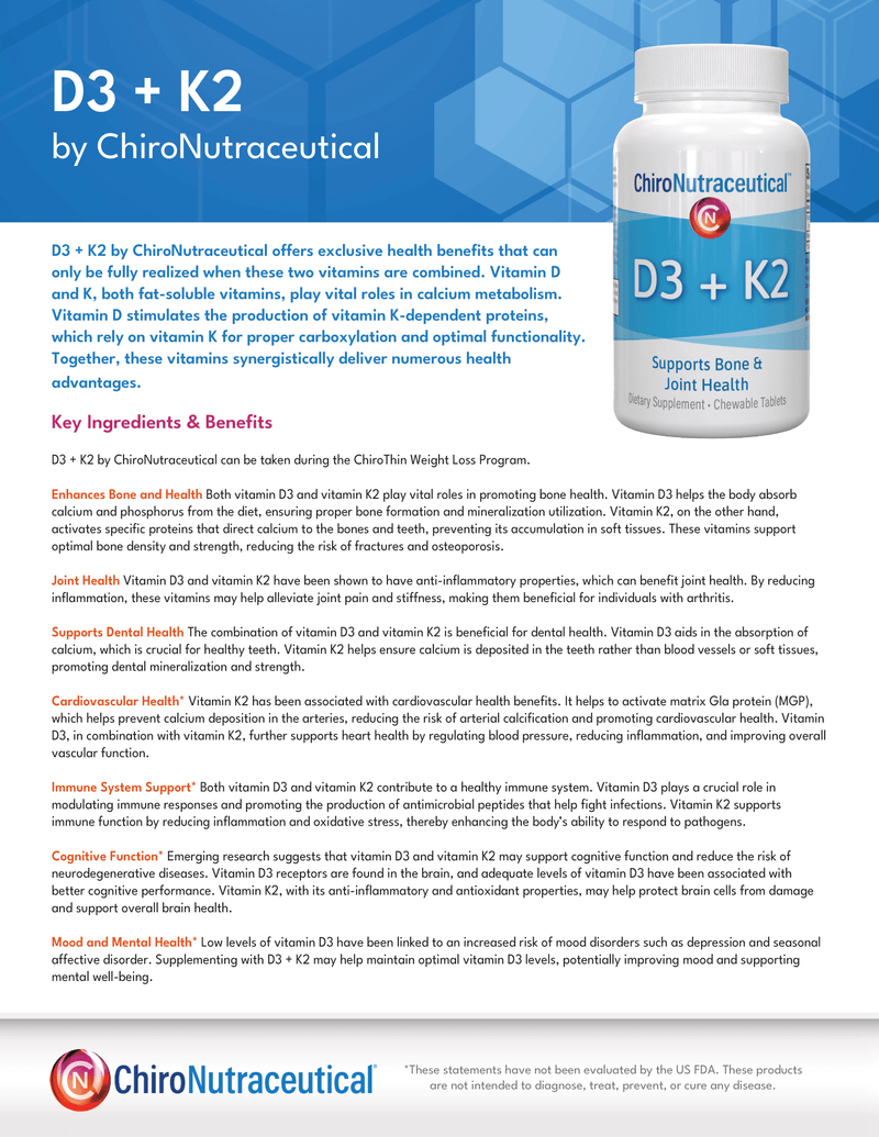 D3+K2: Optimal Bone, Heart, & Immune Support