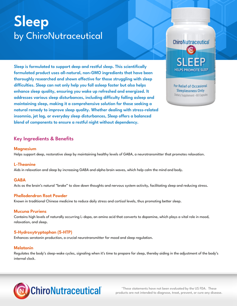 Sleep: Support Falling Asleep Faster & Staying Asleep Longer