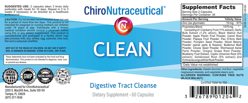 CLEAN: Parasite, Candida, & GI Cleanse Formula