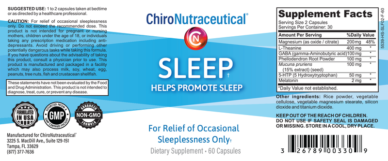Sleep: Support Falling Asleep Faster & Staying Asleep Longer