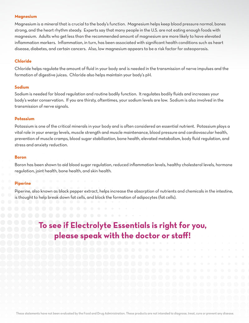 Electrolyte Essentials